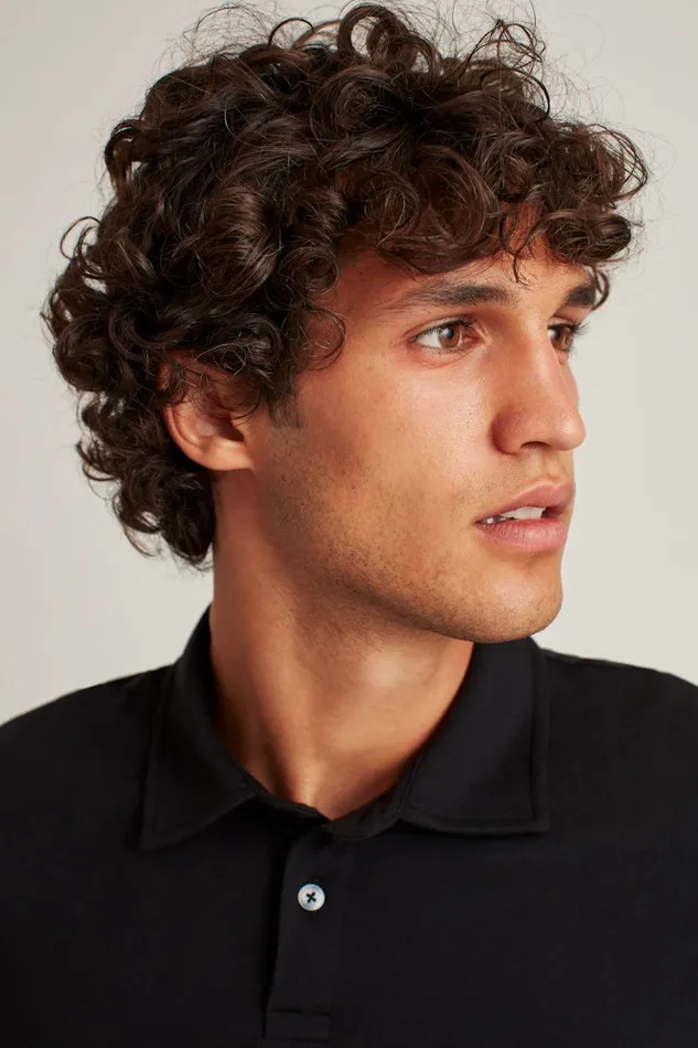 Men Bonobos Golf Polos and Tops Jetsetter Performance Polo Jet Black