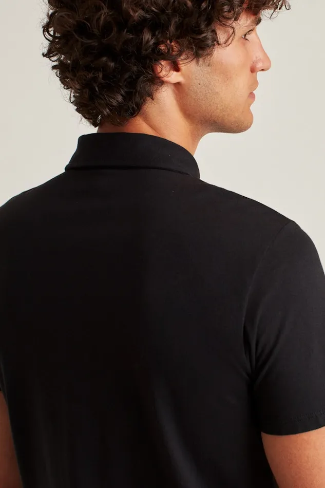 Men Bonobos Golf Polos and Tops Jetsetter Performance Polo Jet Black