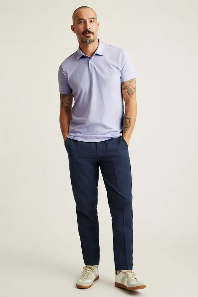 Men Bonobos Golf Polos and Tops Jetsetter Performance Polo Light Lavender