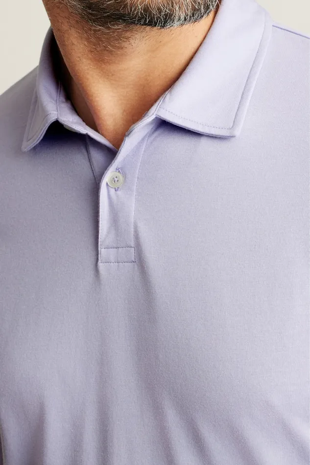 Men Bonobos Golf Polos and Tops Jetsetter Performance Polo Light Lavender