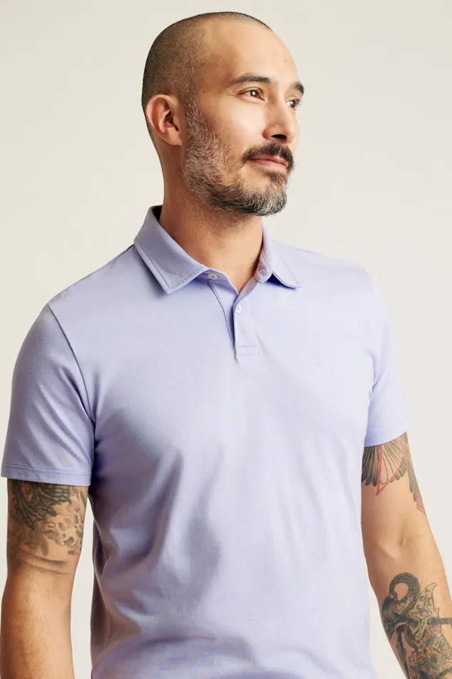 Men Bonobos Golf Polos and Tops Jetsetter Performance Polo Light Lavender