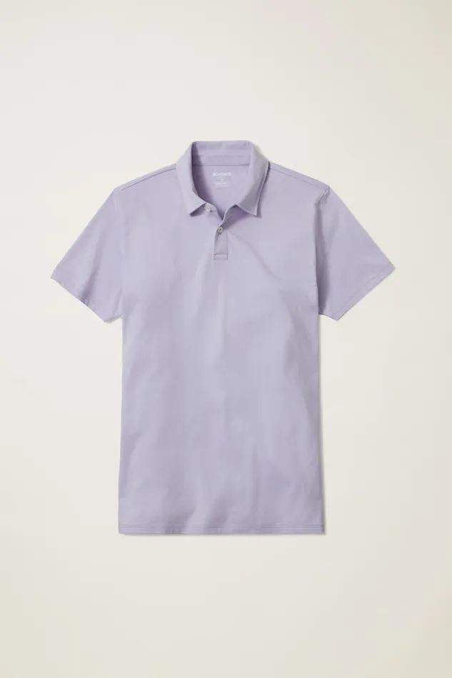 Men Bonobos Golf Polos and Tops Jetsetter Performance Polo Light Lavender