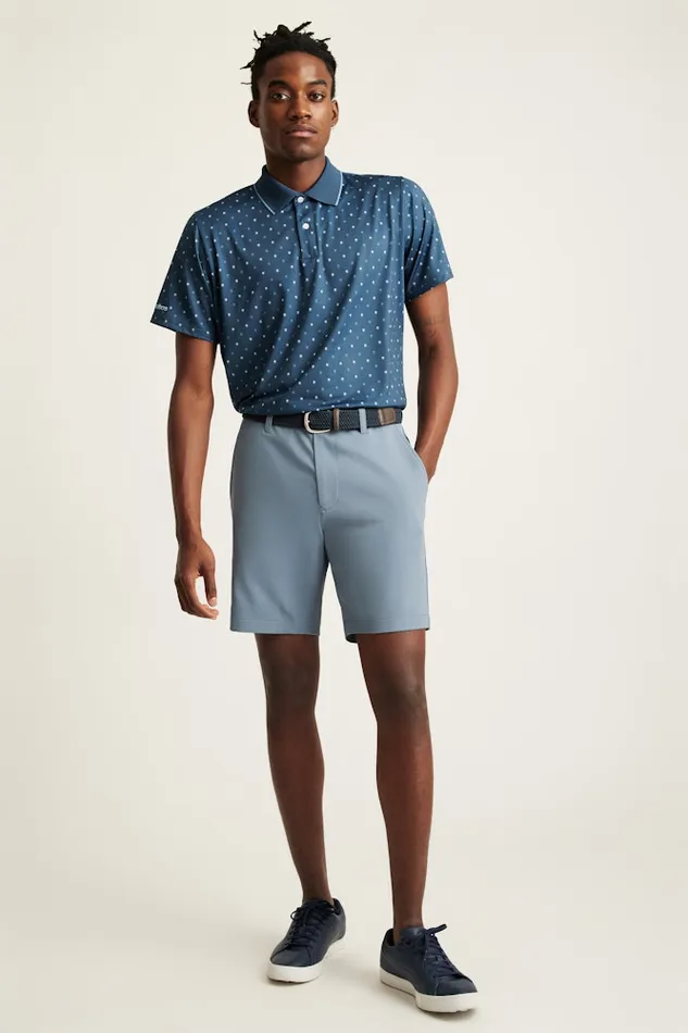 Men Bonobos Golf Polos and Tops The Performance Golf Polo Shirt Solid and Striped Navy Friend Of A Frond