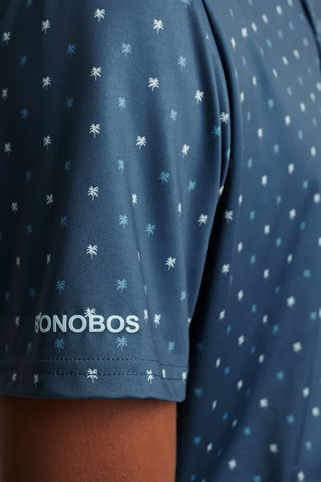 Men Bonobos Golf Polos and Tops The Performance Golf Polo Shirt Solid and Striped Navy Friend Of A Frond