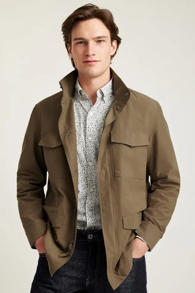 Men Bonobos Jackets and Coats The Tech Utility Jacket Mushroom Brown Men Bonobos Jackets and Coats The Tech Utility Jacket Mushroom Brown