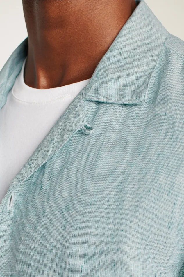Men Bonobos Short Sleeve Shirts Linen Riviera Cabana Shirt For Men Bayou Green Linen Men Bonobos Short Sleeve Shirts Linen Riviera Cabana Shirt For Men Bayou Green Linen