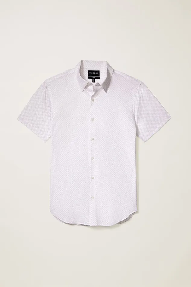 Men Bonobos Short Sleeve Shirts Tech Short Sleeve Shirt Lilac Gomez Geo Men Bonobos Short Sleeve Shirts Tech Short Sleeve Shirt Lilac Gomez Geo