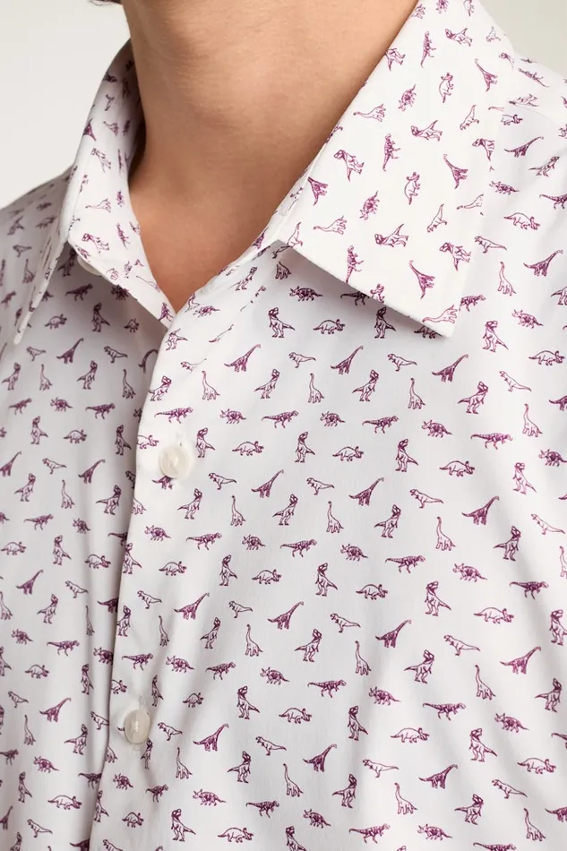 Men Bonobos Short Sleeve Shirts Tech Short Sleeve Shirt White Dino 3d Glasses Men Bonobos Short Sleeve Shirts Tech Short Sleeve Shirt White Dino 3d Glasses