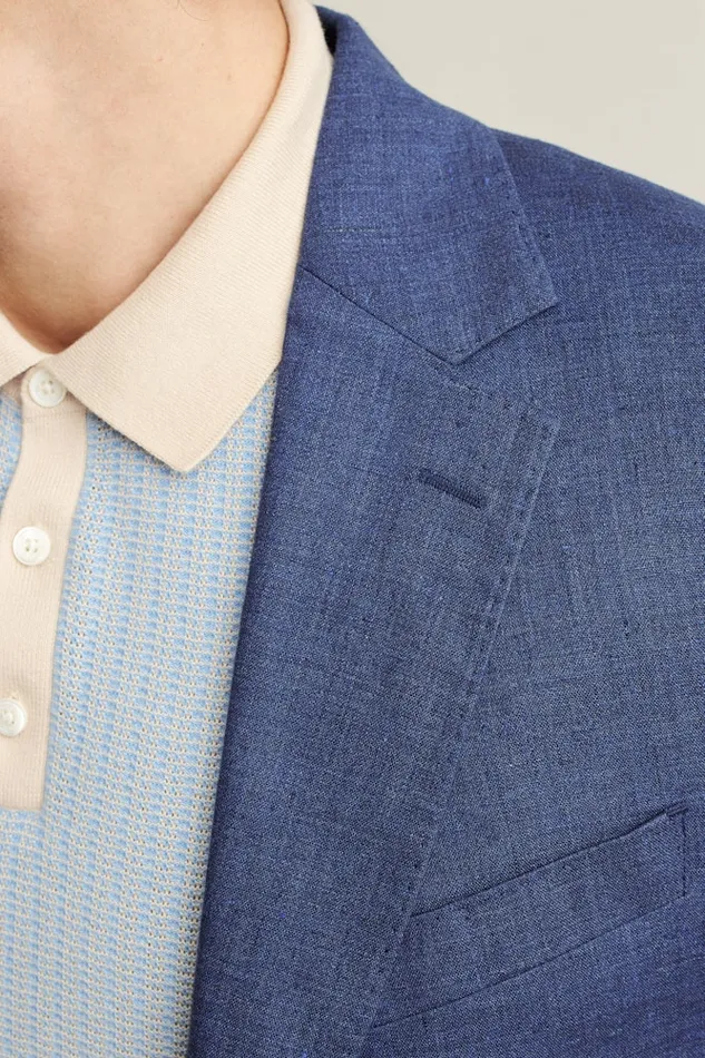 Men Bonobos Suits Jetsetter Italian Linen Suit Bright Navy