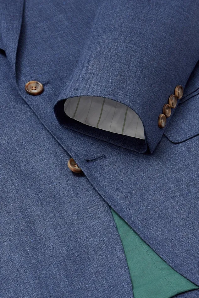 Men Bonobos Suits Jetsetter Italian Linen Suit Bright Navy