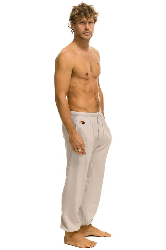 Men Bottoms Aviator Nation BOLT SWEATPANTS 8211 SAND BLUE