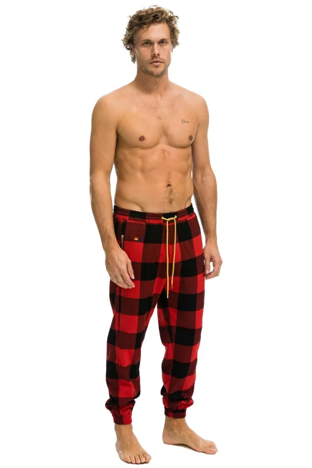 Men Bottoms Aviator Nation MEN039S PLAID LODGE PANT 8211 BUFFALO PLAID Men Bottoms Aviator Nation MEN039S PLAID LODGE PANT 8211 BUFFALO PLAID