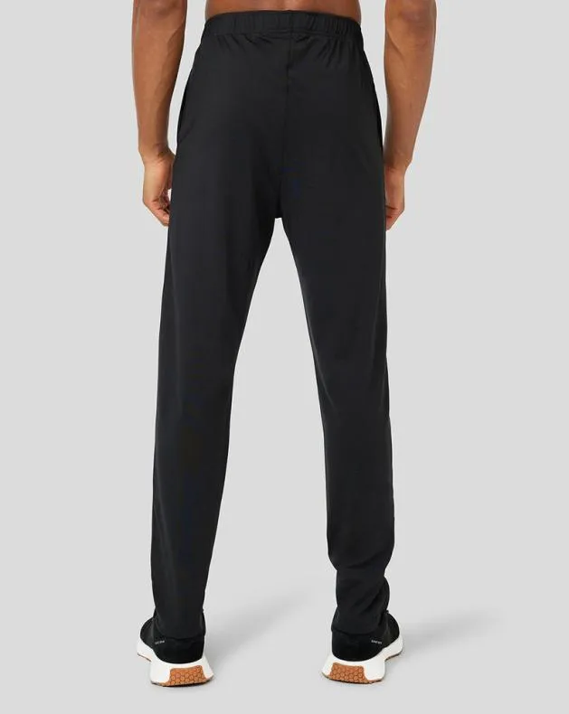 Men Castore Bottoms Black Slim Fit Core Tracksuit Pants