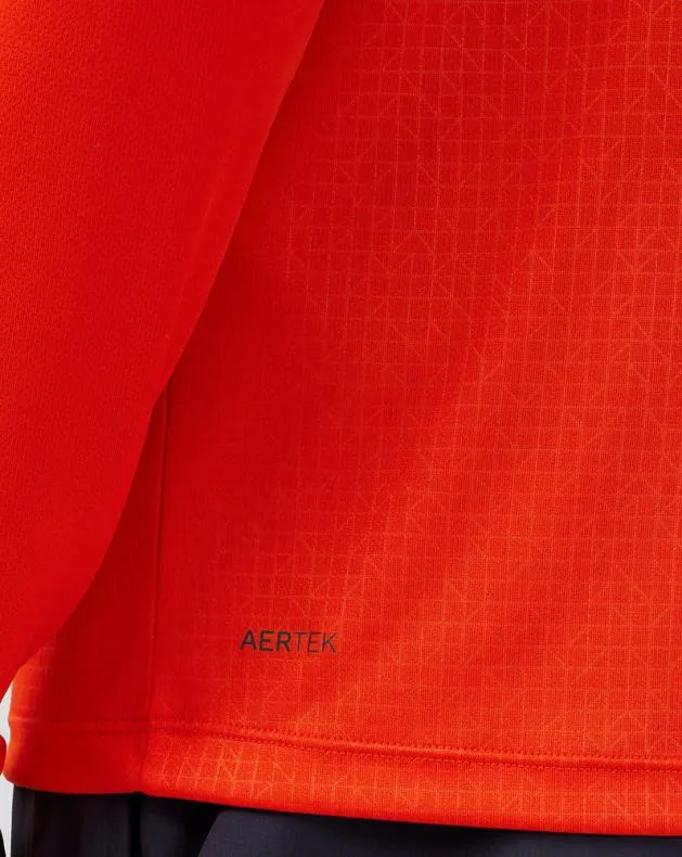 Men Castore Tops Adapt Quarter Zip Top 8211 Deep Orange