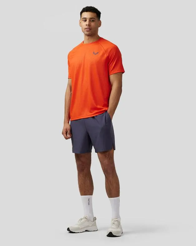 Men Castore Tops Adapt Short Sleeve Printed T Shirt 8211 Orange