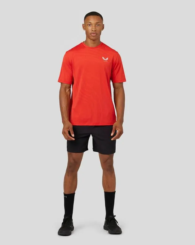 Men Castore Tops Core Tech Tee 8211 Poppy