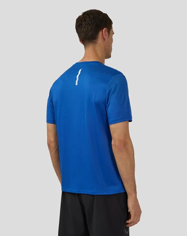 Men Castore Tops Flow Short Sleeve Knit TShirt 8211 Royal Blue