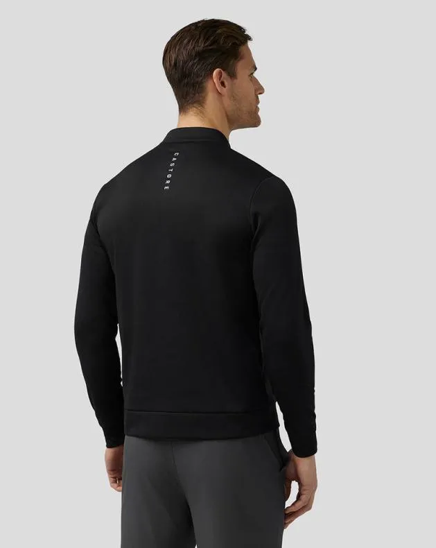 Men Castore Tops Golf Club Classic Quarter Zip Top 8211 Black