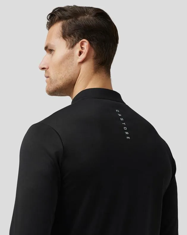 Men Castore Tops Golf Club Classic Quarter Zip Top 8211 Black