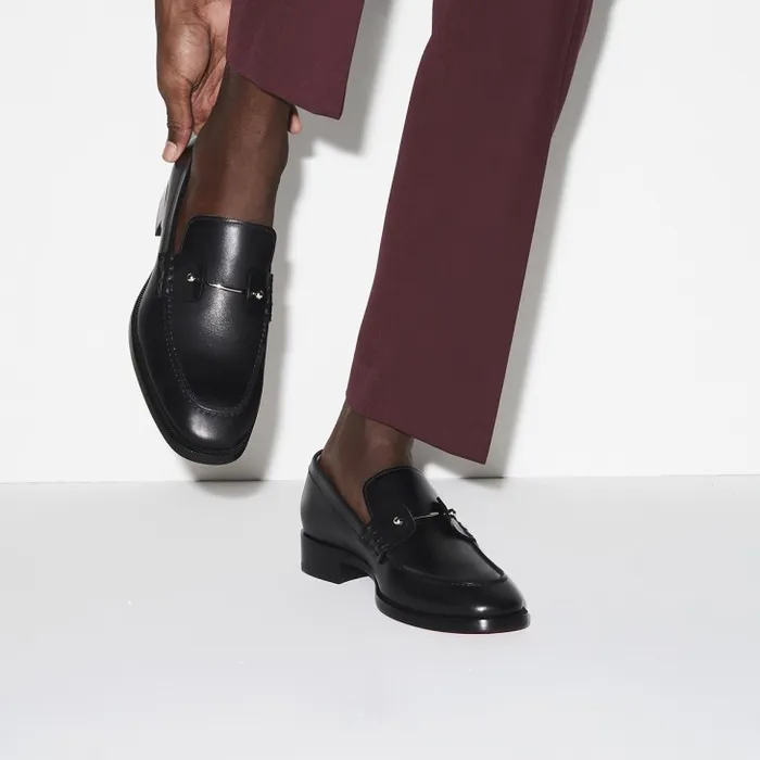 Men Chambelimoc Loafers 8211 Calf Leather 8211 Black Christian Louboutin Loafers and Moccasins
