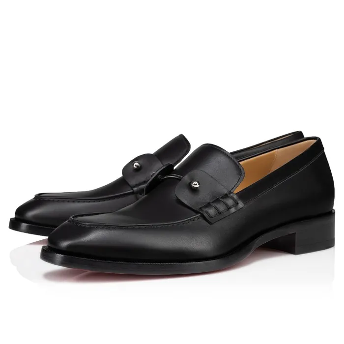 Men Chambelimoc Loafers 8211 Calf Leather 8211 Black Christian Louboutin Loafers and Moccasins