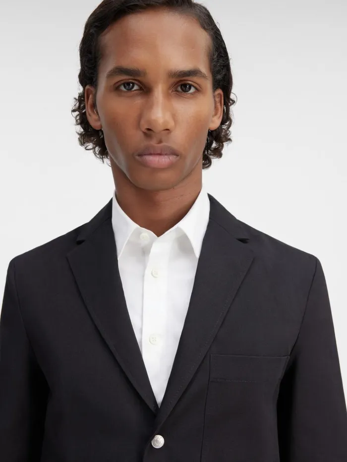 Men Coats and Jackets JACQUEMUS The Jean Jacket Black Men Coats and Jackets JACQUEMUS The Jean Jacket Black