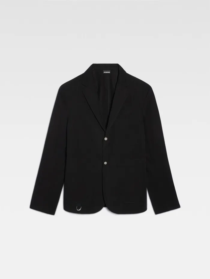 Men Coats and Jackets JACQUEMUS The Jean Jacket Black Men Coats and Jackets JACQUEMUS The Jean Jacket Black