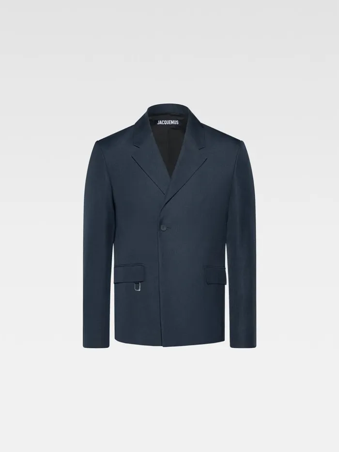 Men Coats and Jackets JACQUEMUS The Melo Jacket Dark Navy Men Coats and Jackets JACQUEMUS The Melo Jacket Dark Navy