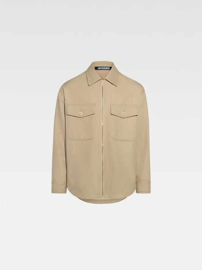 Men Coats and Jackets JACQUEMUS The Montaigne Jacket Beige