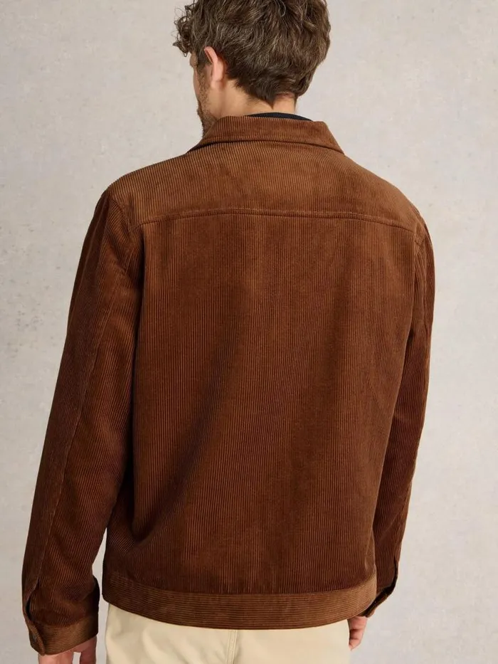 Men Cord Jacket Mid Tan White Stuff Coats and Jackets