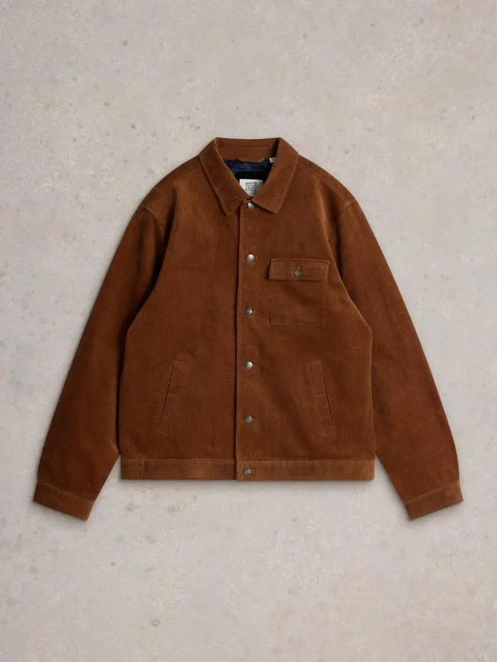 Men Cord Jacket Mid Tan White Stuff Coats and Jackets