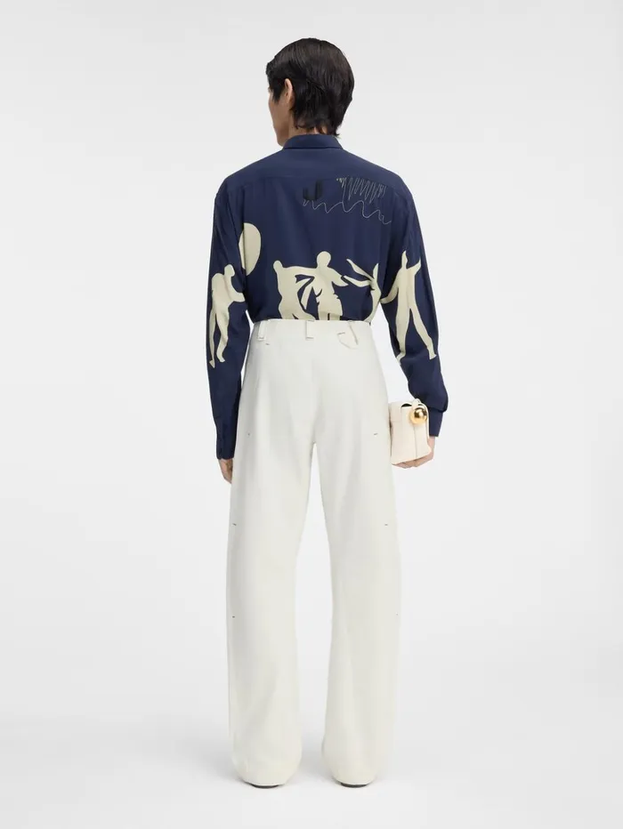 Men Denim JACQUEMUS The Scala DeNmes Denim Pants Offwhite