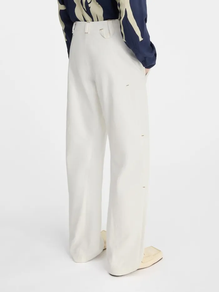 Men Denim JACQUEMUS The Scala DeNmes Denim Pants Offwhite