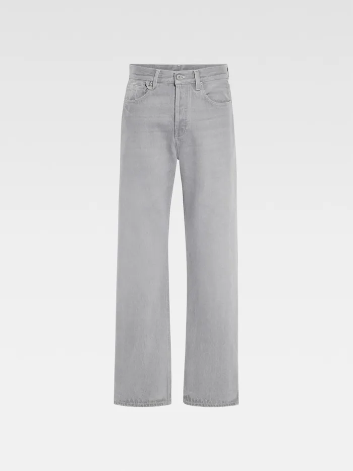 Men Denim JACQUEMUS The Straight DeNmes Denim Pants Grey Offwhite