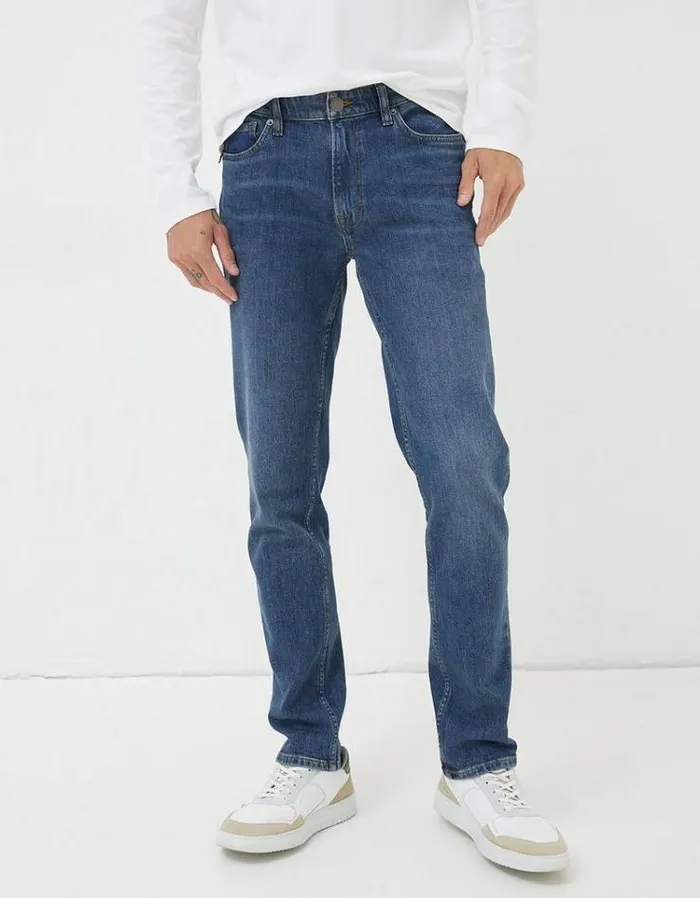 Men FatFace Jeans Slim Fit Jeans Indigo Blue