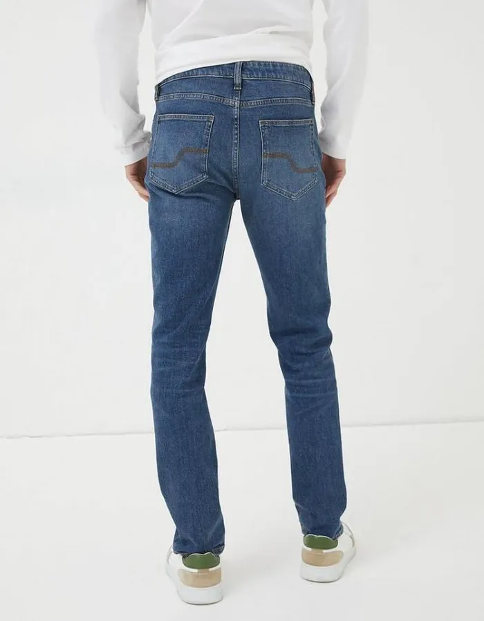 Men FatFace Jeans Slim Fit Jeans Indigo Blue