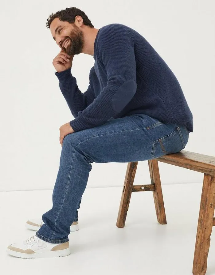 Men FatFace Jeans Slim Fit Jeans Indigo Blue