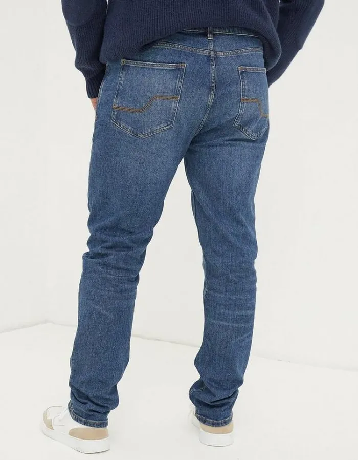Men FatFace Jeans Slim Fit Jeans Indigo Blue
