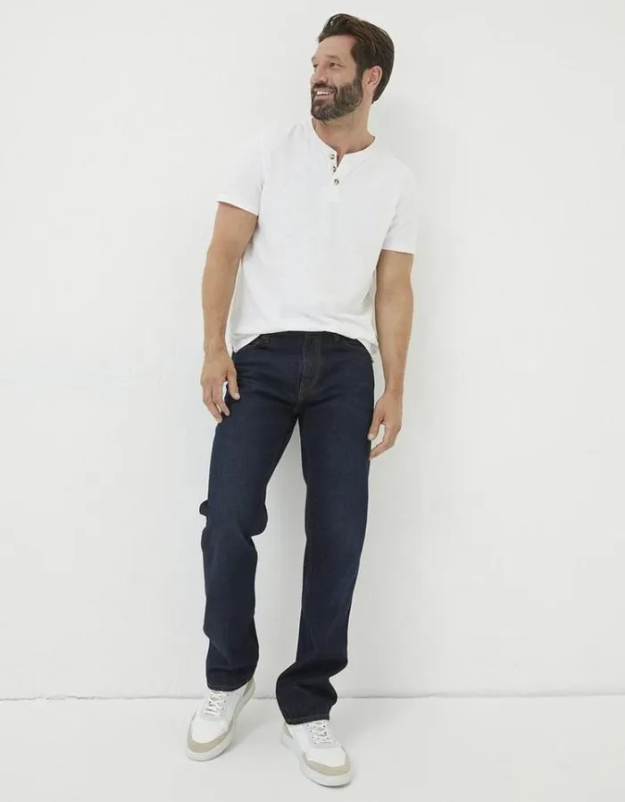 Men FatFace Jeans Straight Fit Jeans Dark Blue