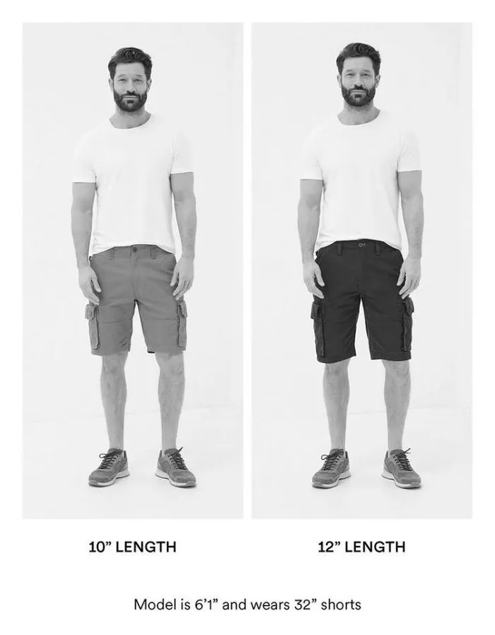 Men FatFace Shorts Breakyard Organic Cotton Cargo Shorts Washed Red
