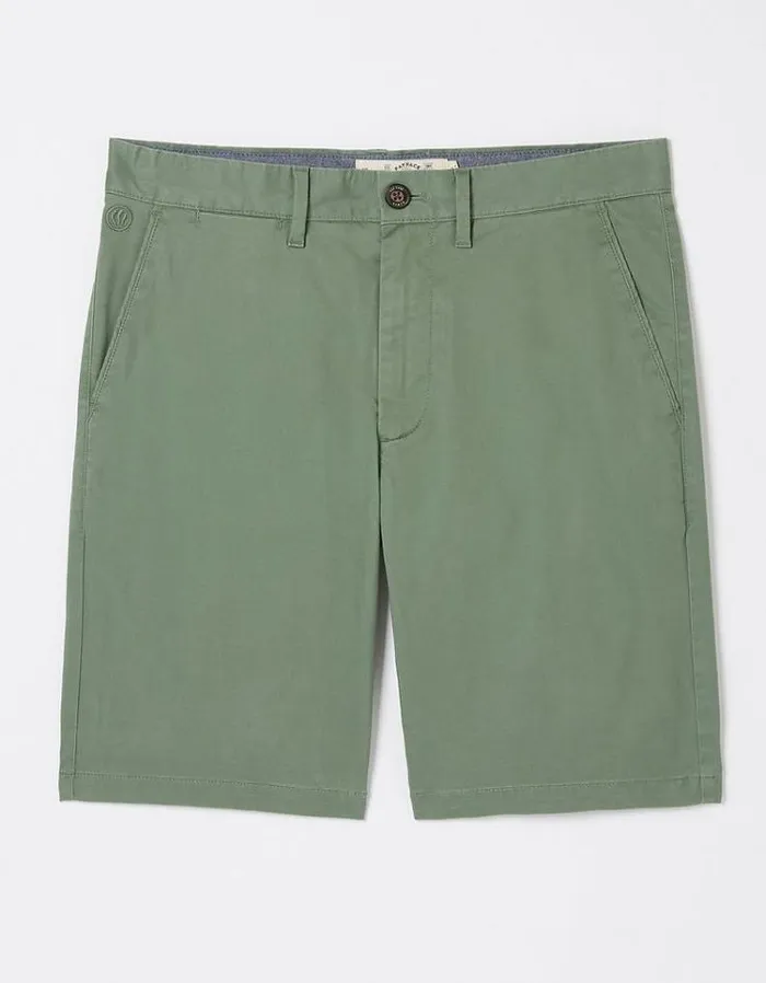 Men FatFace Shorts Mawes Chino Shorts Sage Green
