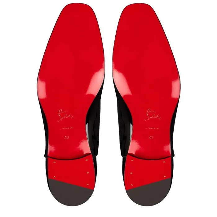 Men Greggy Chick Laceup Shoes 8211 Patent Calf Leather 8211 Black Christian Louboutin Buckles and Laceups
