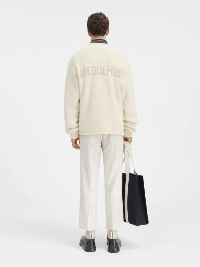 Men Knits JACQUEMUS The Jacquemus Sweater Light Beige Men Knits JACQUEMUS The Jacquemus Sweater Light Beige