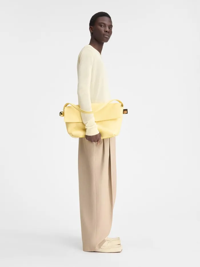 Men Knits JACQUEMUS The Paseo Knit Light Yellow Men Knits JACQUEMUS The Paseo Knit Light Yellow