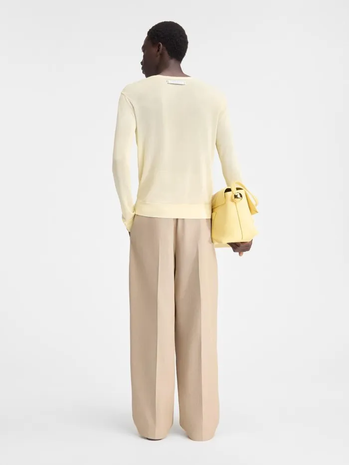 Men Knits JACQUEMUS The Paseo Knit Light Yellow Men Knits JACQUEMUS The Paseo Knit Light Yellow