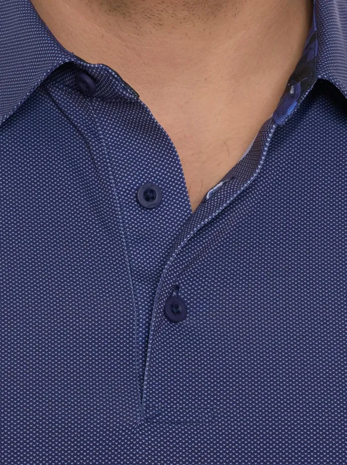 Men Long Sleeve Button Down Shirts Robert Graham ALASTOR LONG SLEEVE PERFORMANCE POLO Light Blue