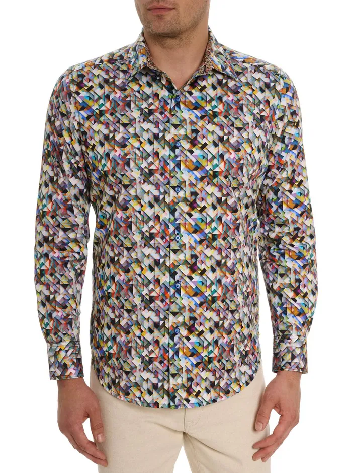 Men Long Sleeve Button Down Shirts Robert Graham ALFANO LONG SLEEVE BUTTON DOWN SHIRT Multi