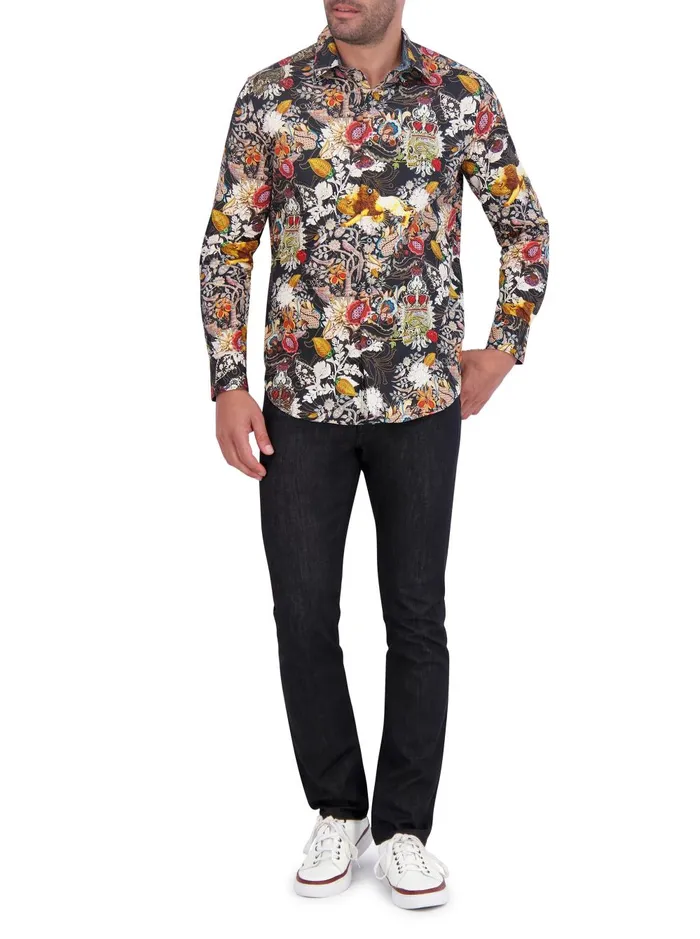 Men Long Sleeve Button Down Shirts Robert Graham AREZZO LONG SLEEVE BUTTON DOWN SHIRT Multi