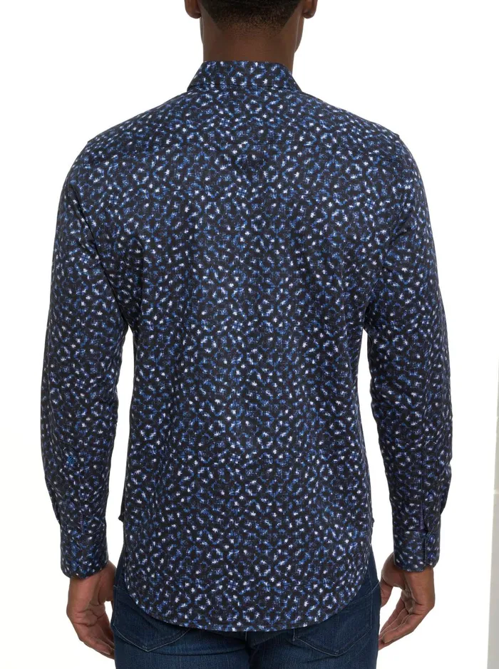 Men Long Sleeve Button Down Shirts Robert Graham CLIFTON LONG SLEEVE BUTTON DOWN SHIRT Blue