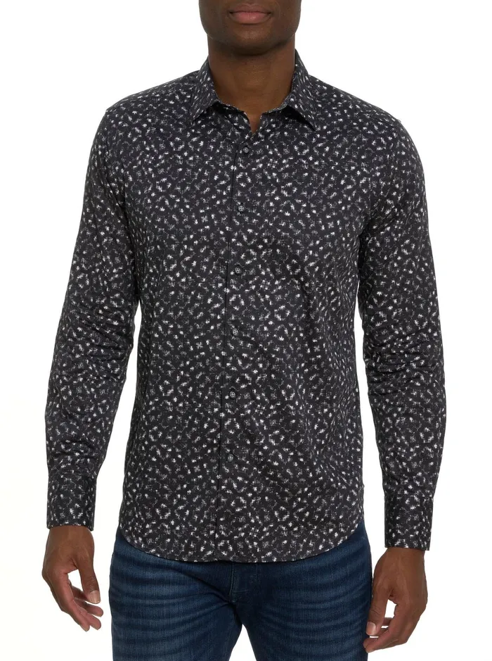 Men Long Sleeve Button Down Shirts Robert Graham CLIFTON LONG SLEEVE BUTTON DOWN SHIRT Blue